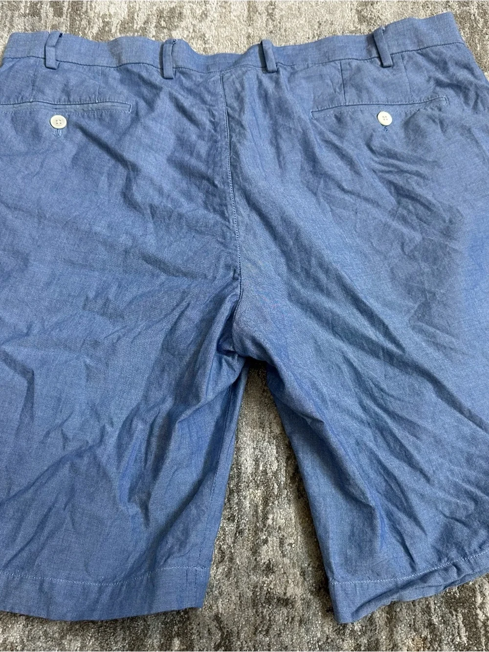Lauren (Ralph Lauren) Blue Flat-Front Men's Shorts